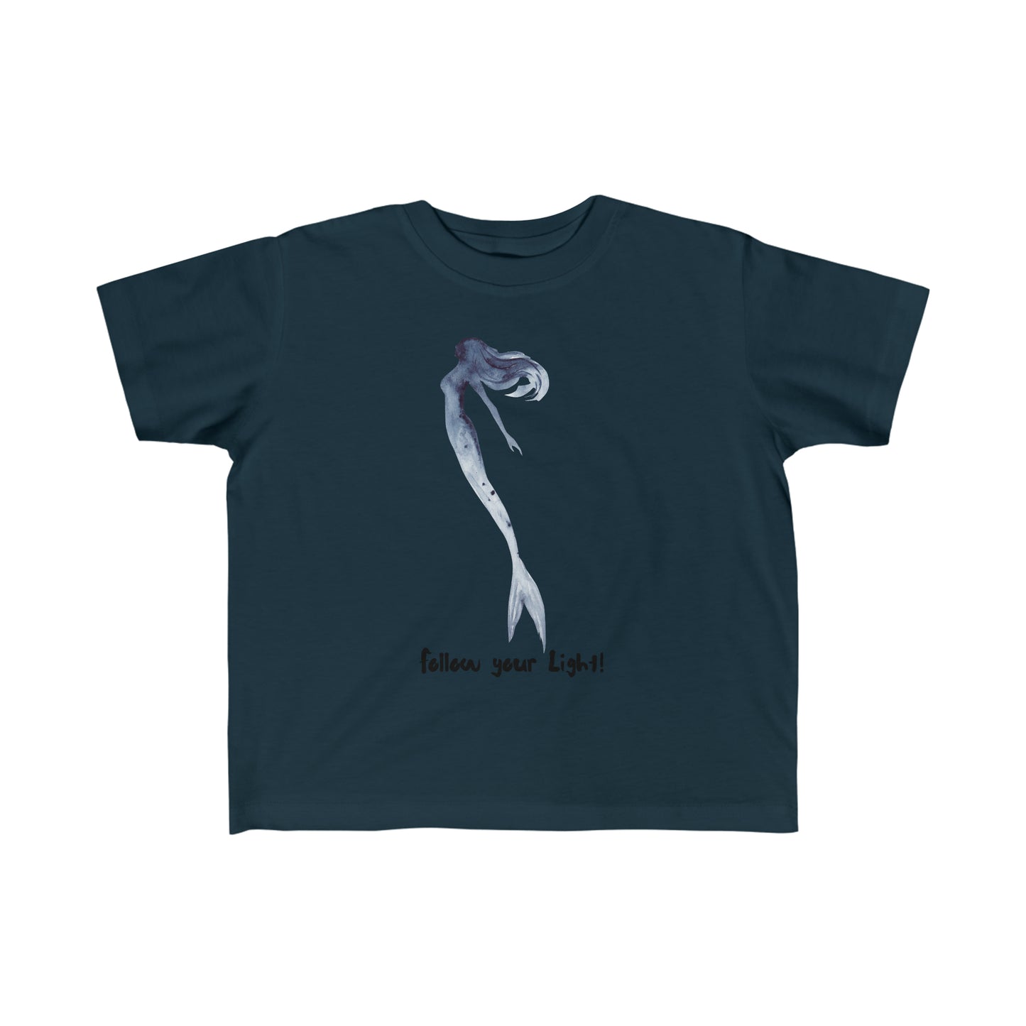 Toddler's Fine Jersey Tee Mermaid Follow Your Light