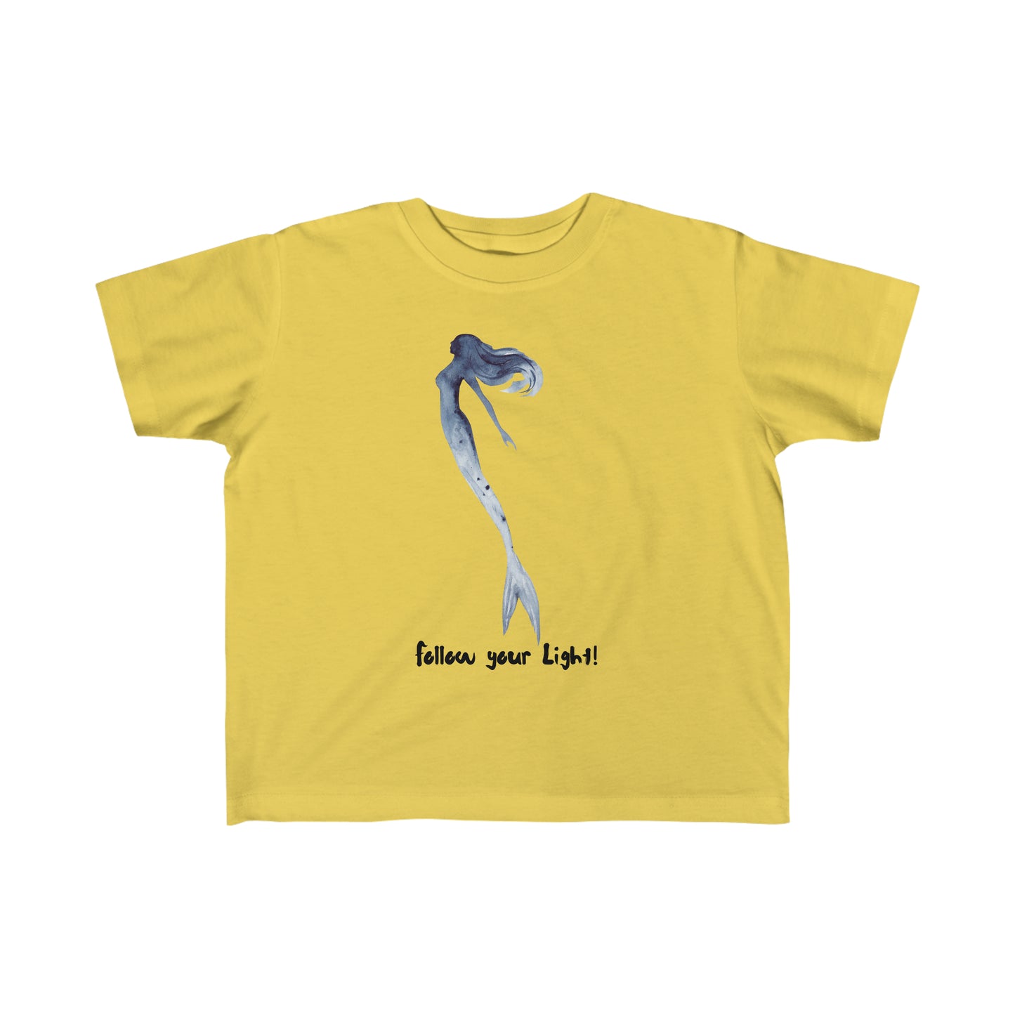 Toddler's Fine Jersey Tee Mermaid Follow Your Light