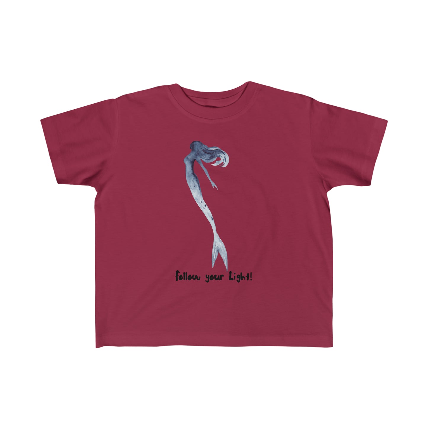 Toddler's Fine Jersey Tee Mermaid Follow Your Light