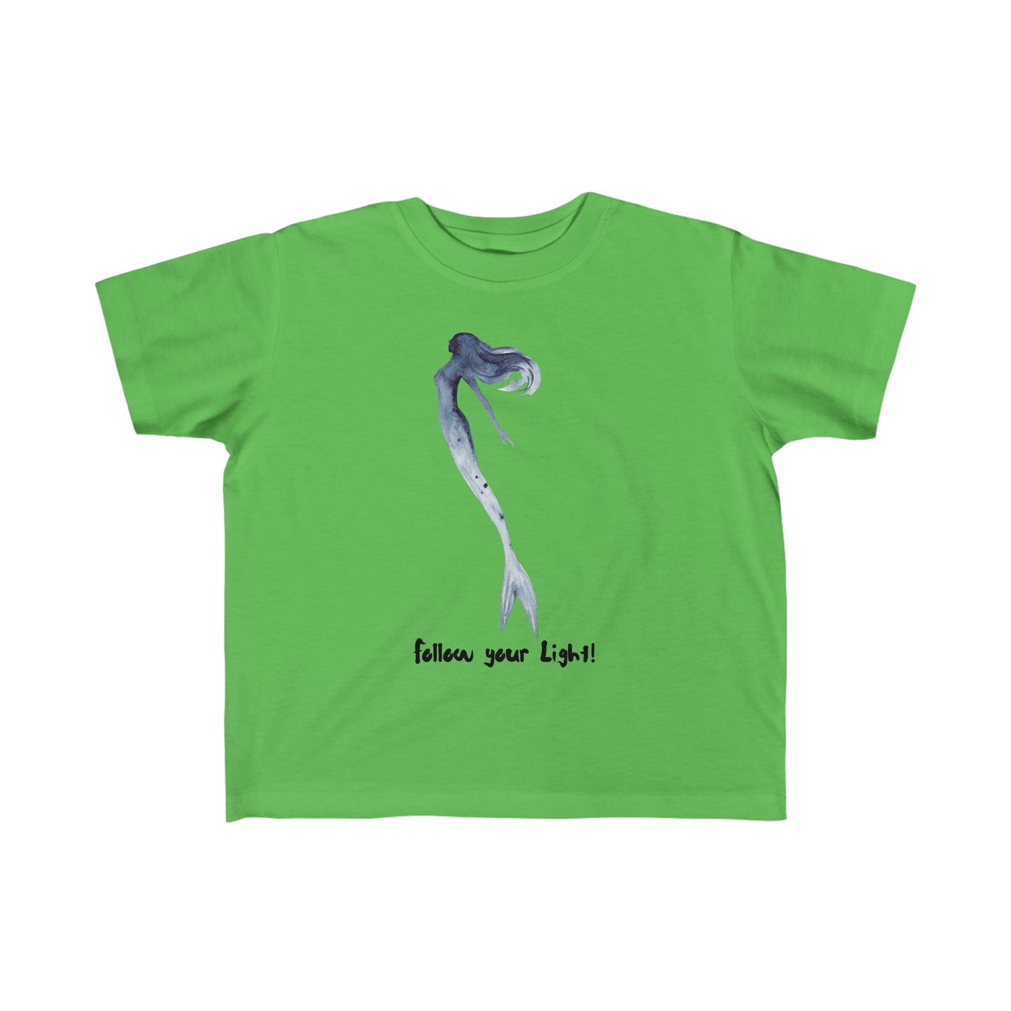 Toddler's Fine Jersey Tee Mermaid Follow Your Light