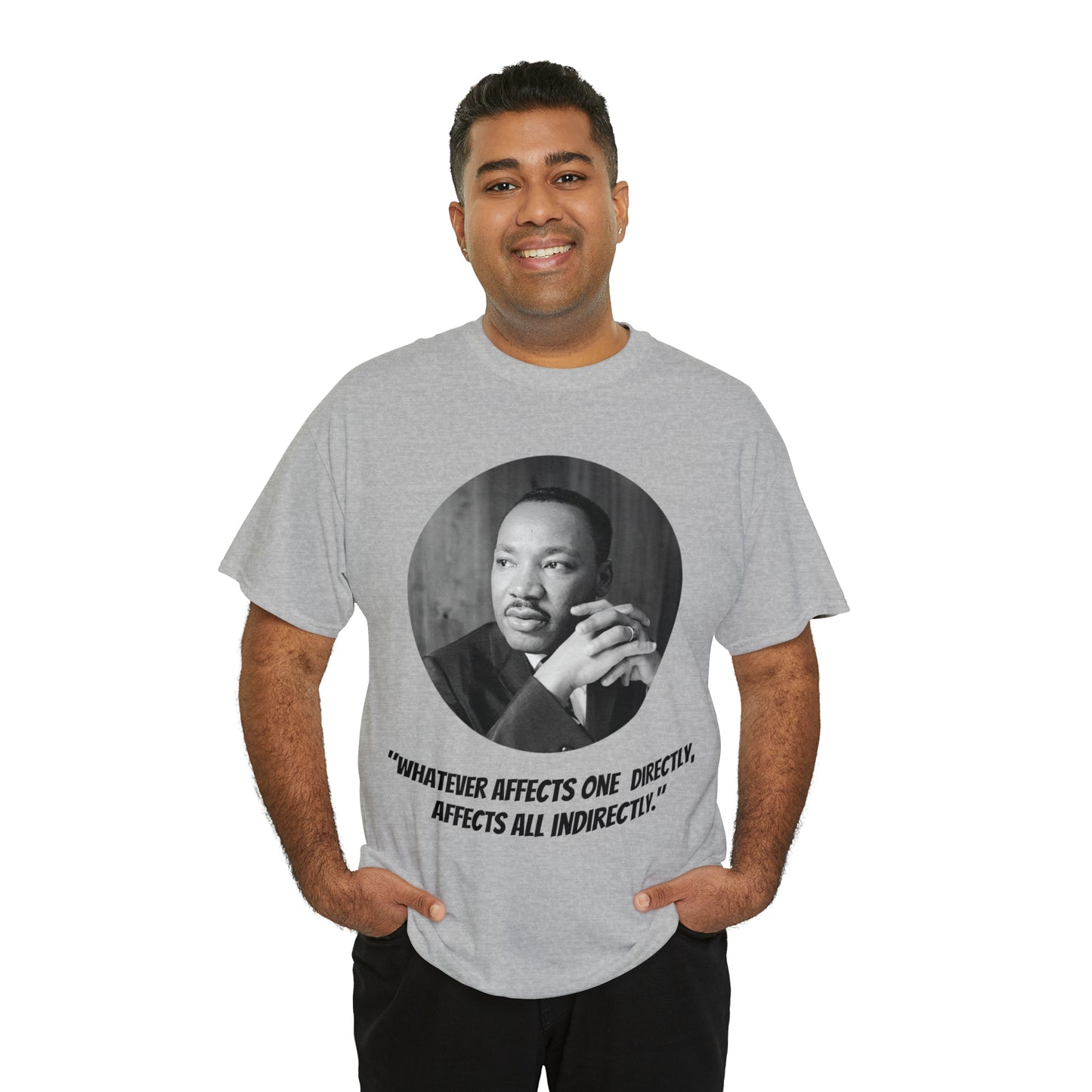 Unisex Heavy Cotton Tee, Martin Luther King Quote, TM1MLKQCIR