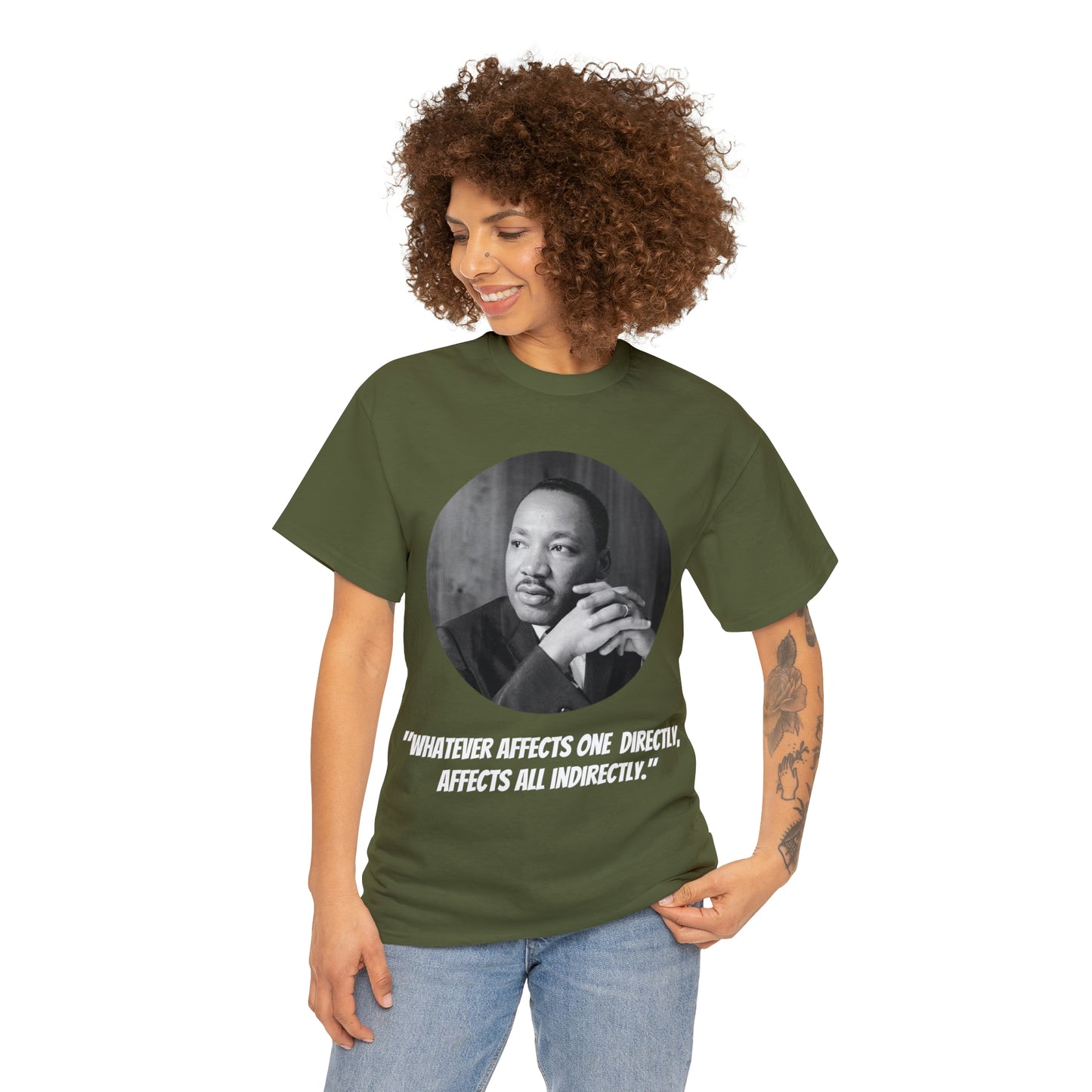 Unisex Heavy Cotton Tee, Martin Luther King Quote, TM1MLKQCIR