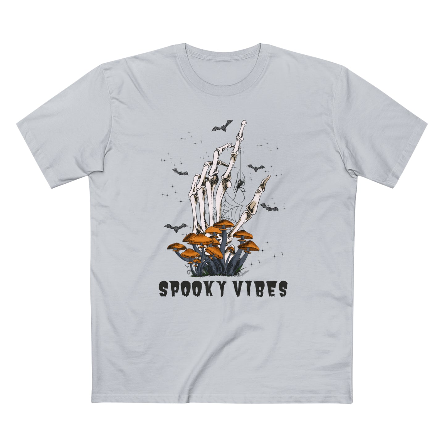 Men's Staple Tee Spooky Vibes Hand