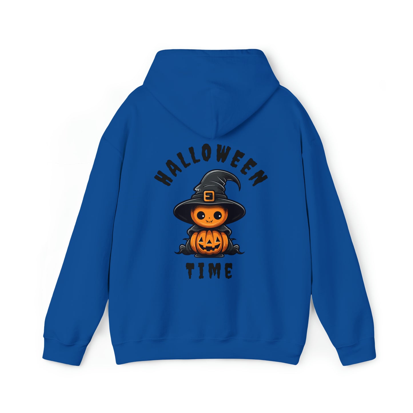 Women's Heavy Blend™ Hooded Sweatshirt - Halloween Time Back of Hoodie