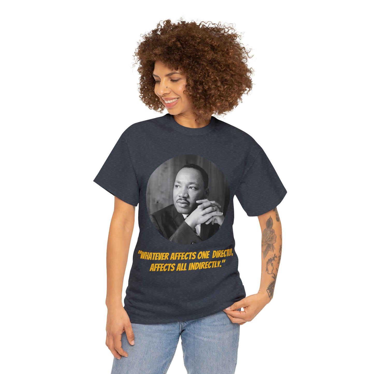 Unisex Heavy Cotton Tee, Martin Luther King Quote, TM1MLKQCIR