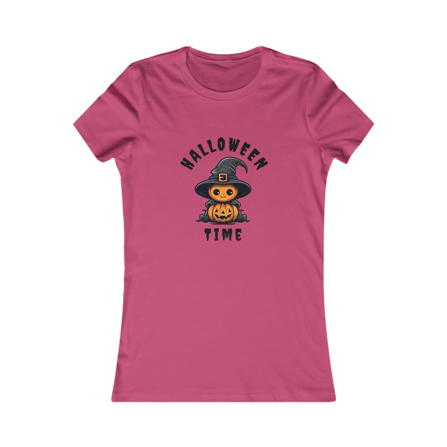 Women's Favorite Tee Halloween Time Pumpkin