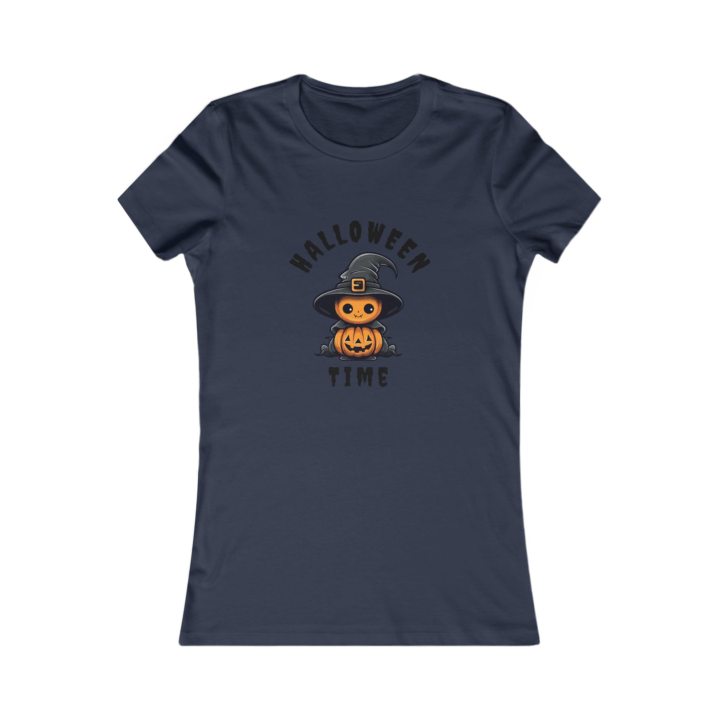 Women's Favorite Tee Halloween Time Pumpkin