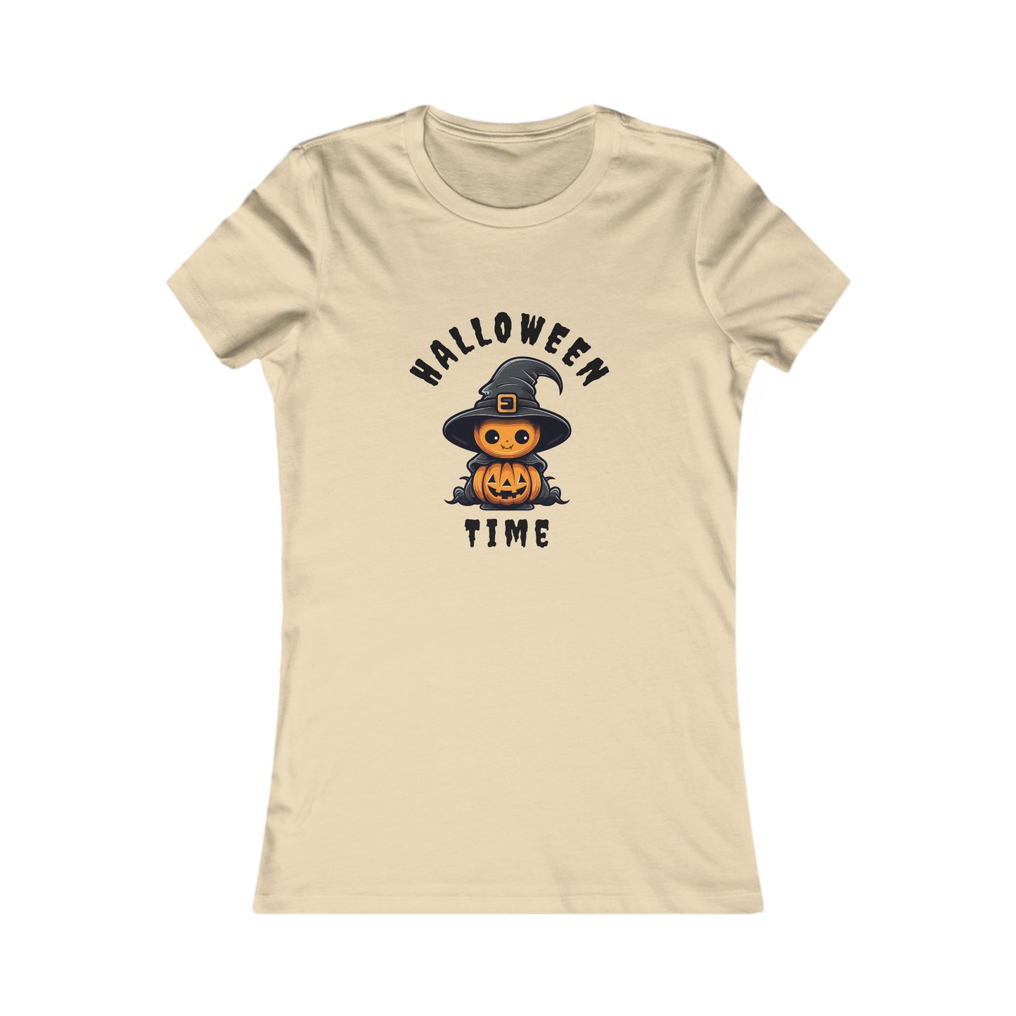 Women's Favorite Tee Halloween Time Pumpkin