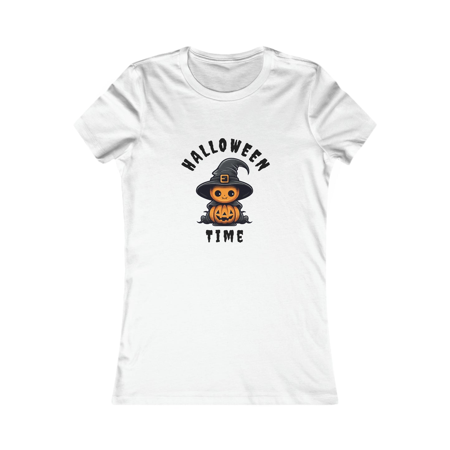 Women's Favorite Tee Halloween Time Pumpkin