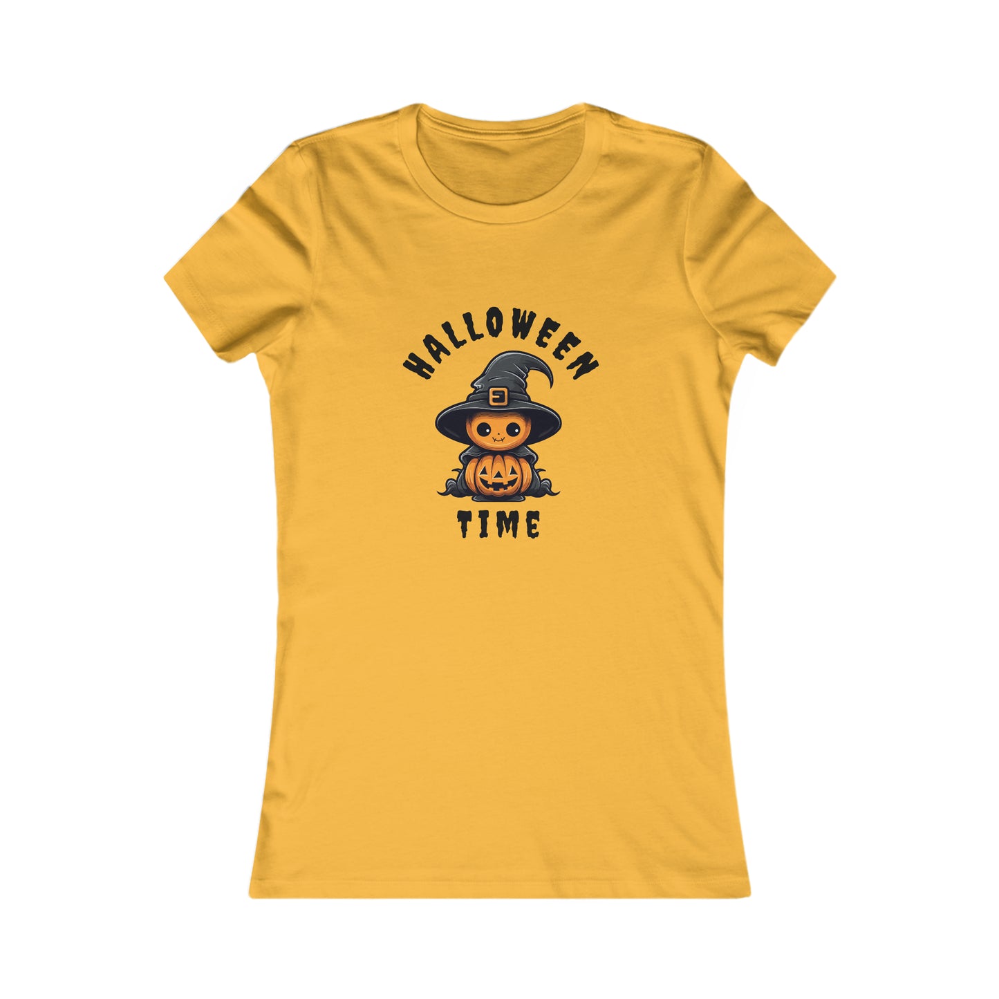 Women's Favorite Tee Halloween Time Pumpkin