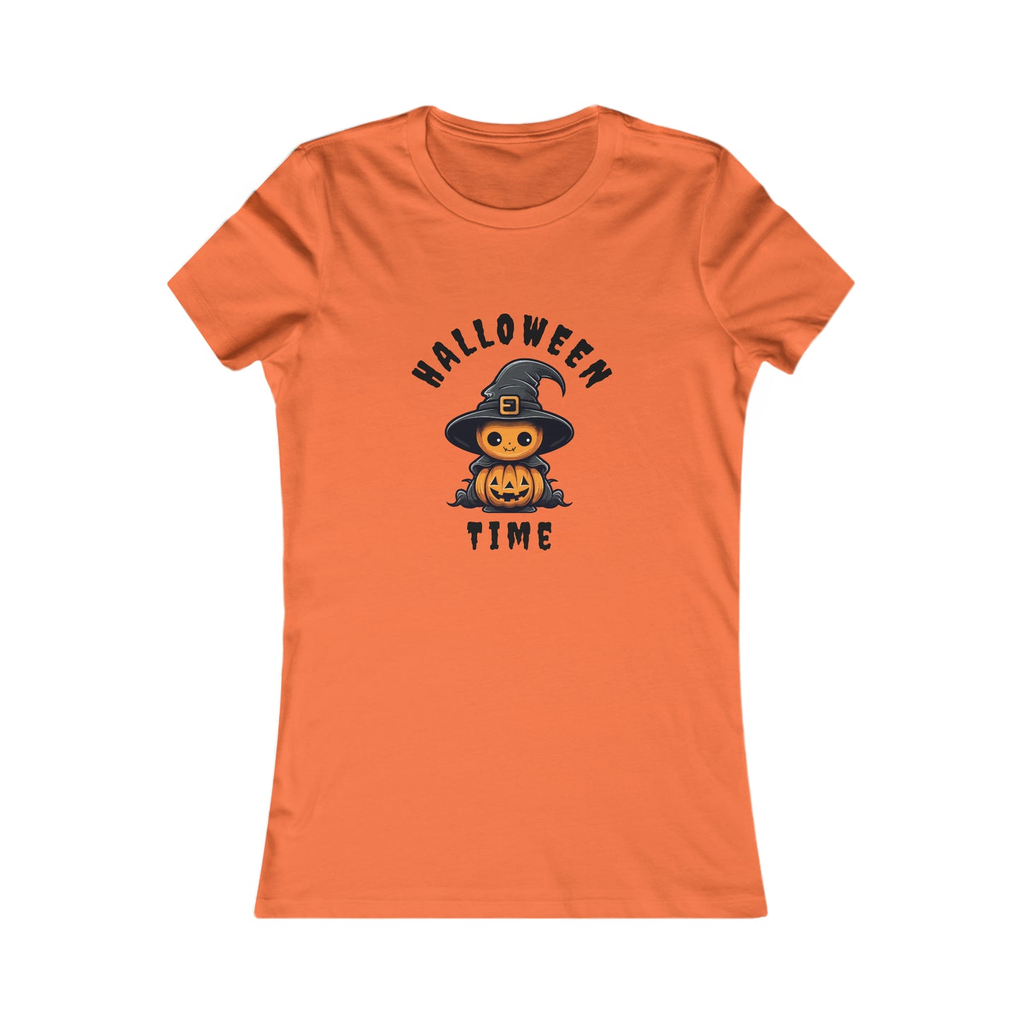 Women's Favorite Tee Halloween Time Pumpkin