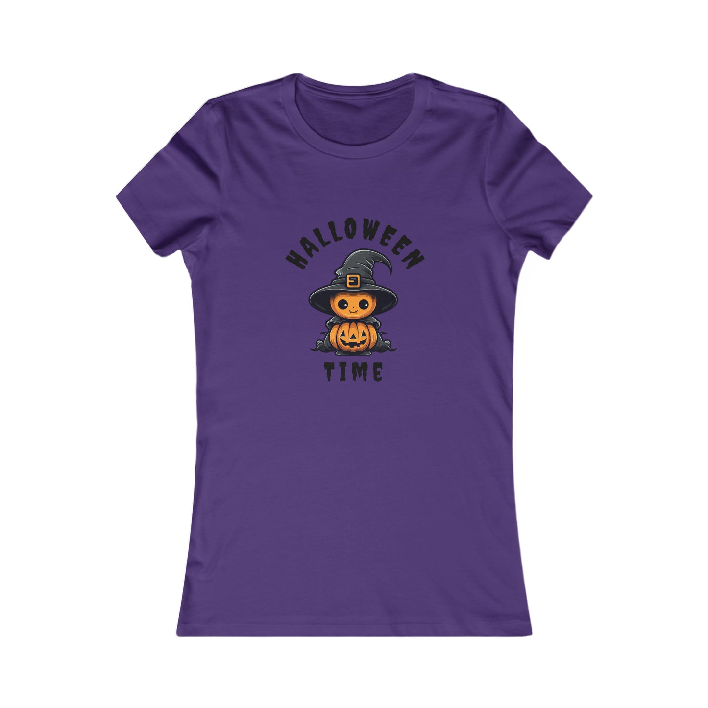 Women's Favorite Tee Halloween Time Pumpkin