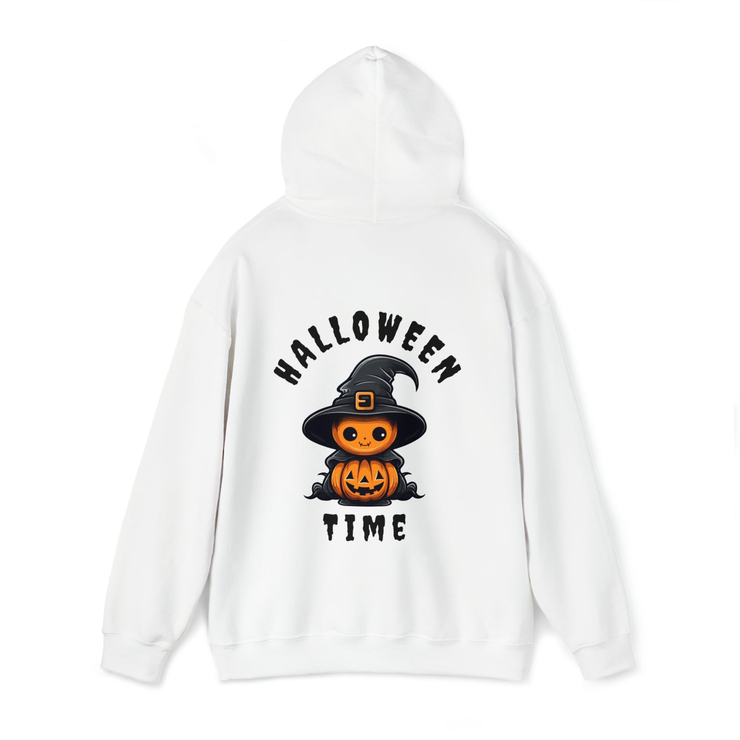 Women's Heavy Blend™ Hooded Sweatshirt - Halloween Time Back of Hoodie