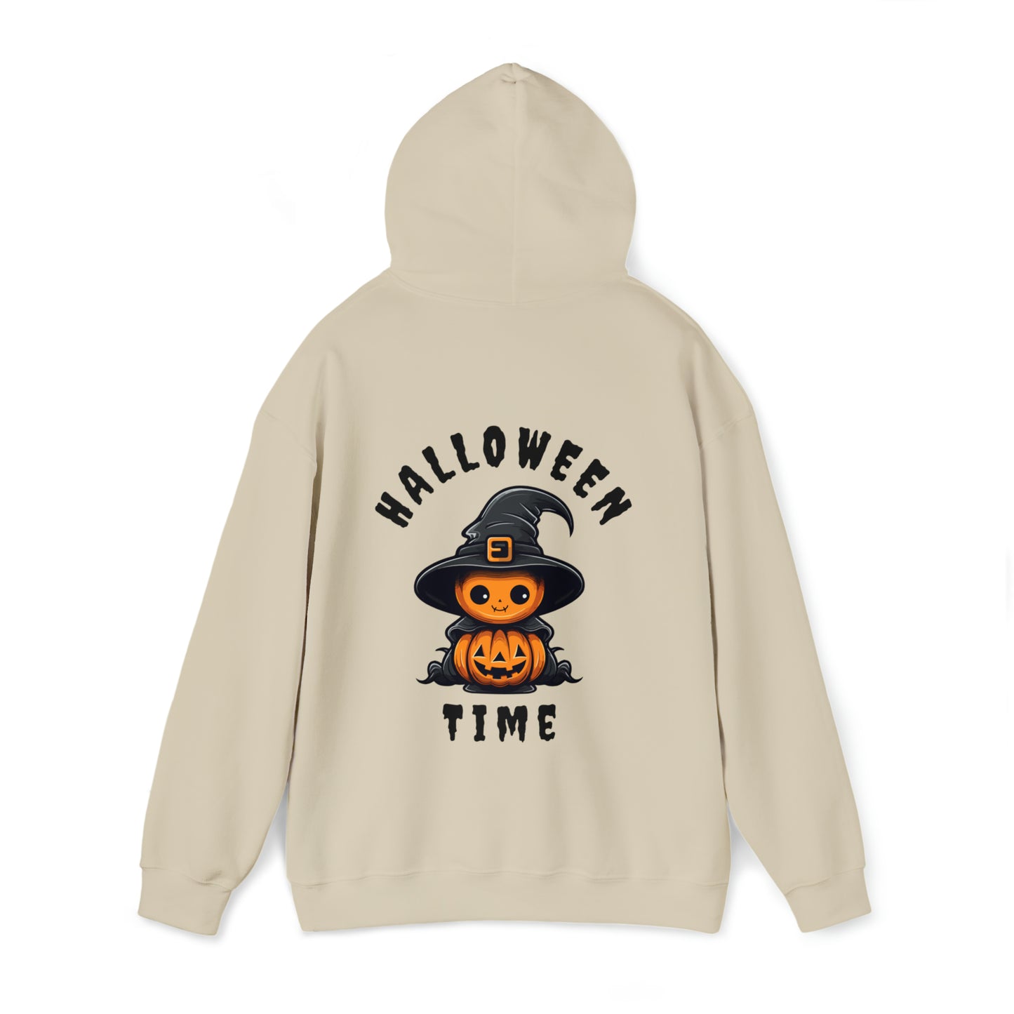 Women's Heavy Blend™ Hooded Sweatshirt - Halloween Time Back of Hoodie