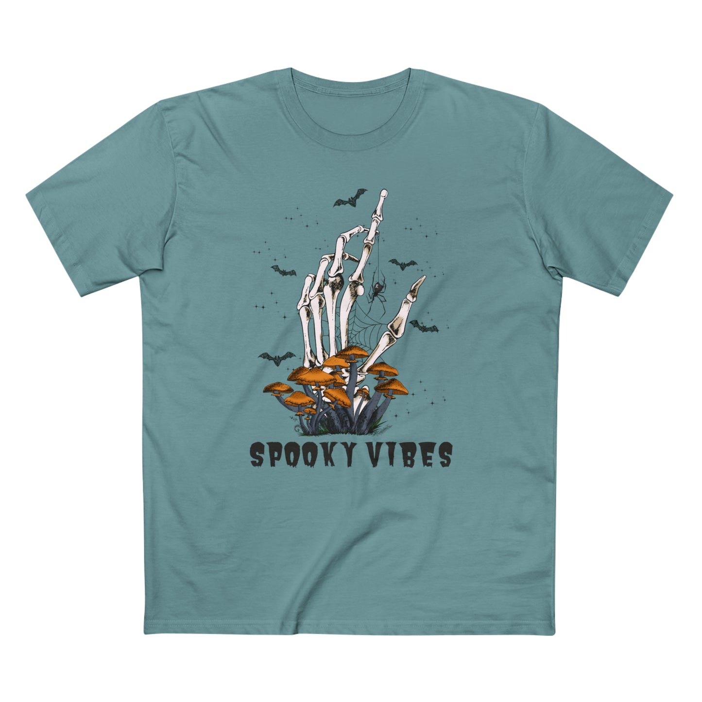 Men's Staple Tee Spooky Vibes Hand