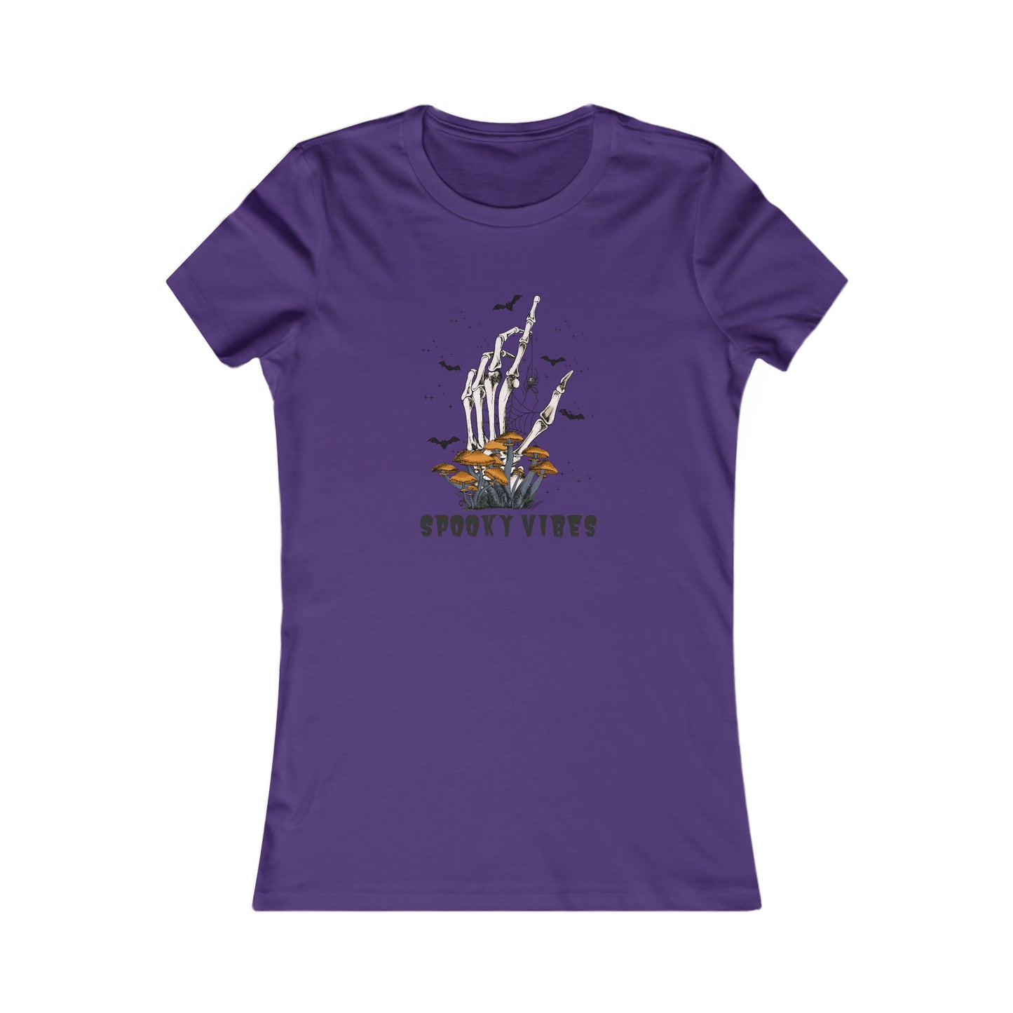 Women's Favorite Tee Spooky Vibes Hand