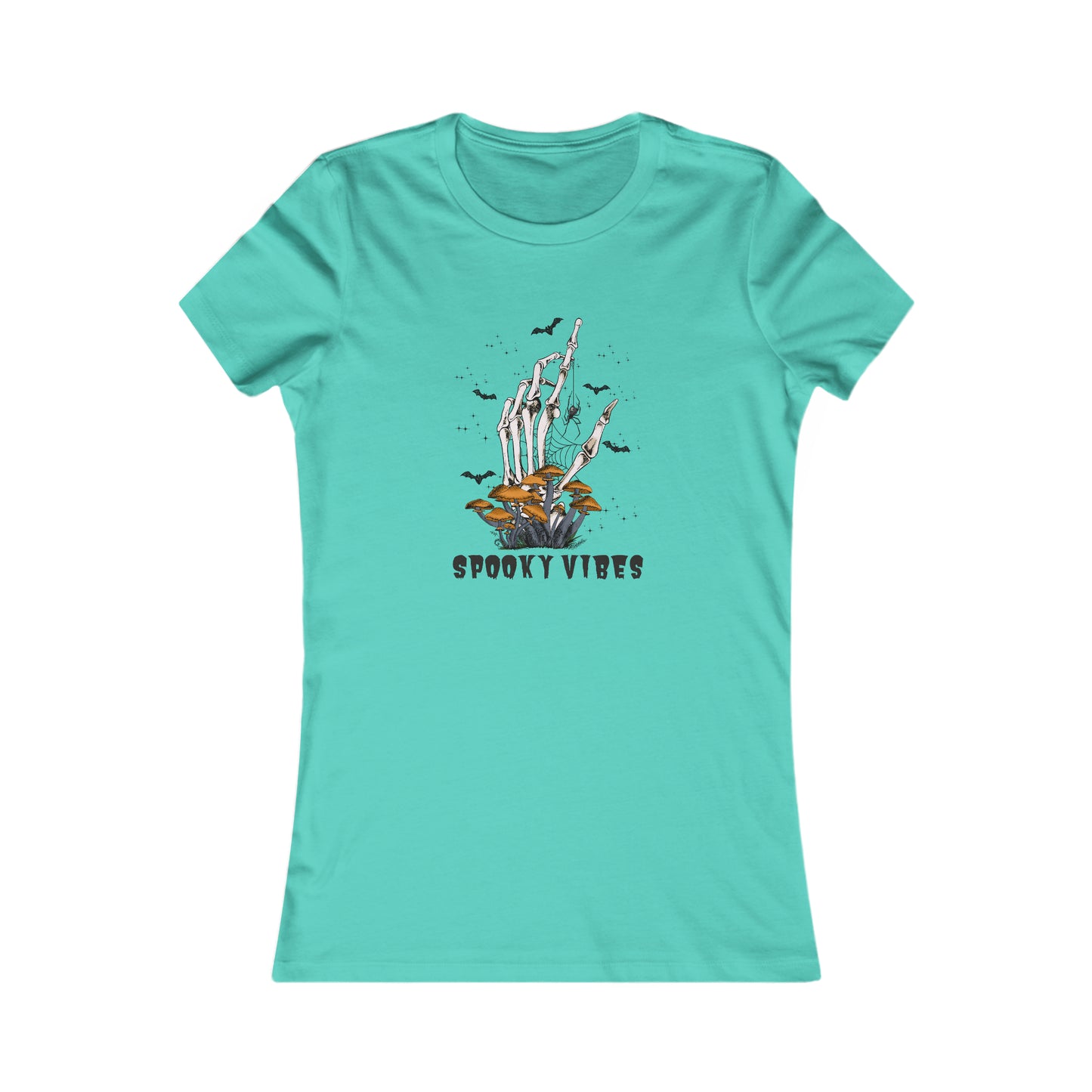 Women's Favorite Tee Spooky Vibes Hand