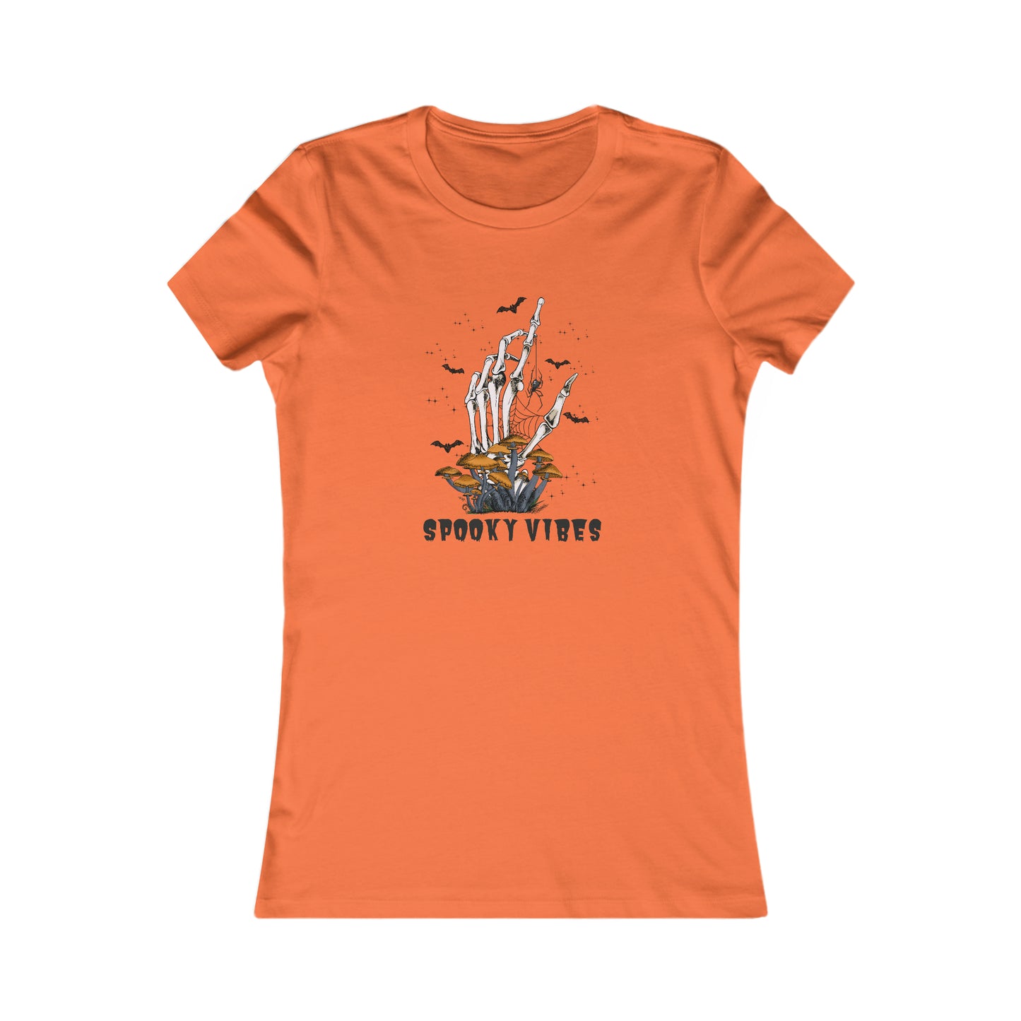 Women's Favorite Tee Spooky Vibes Hand