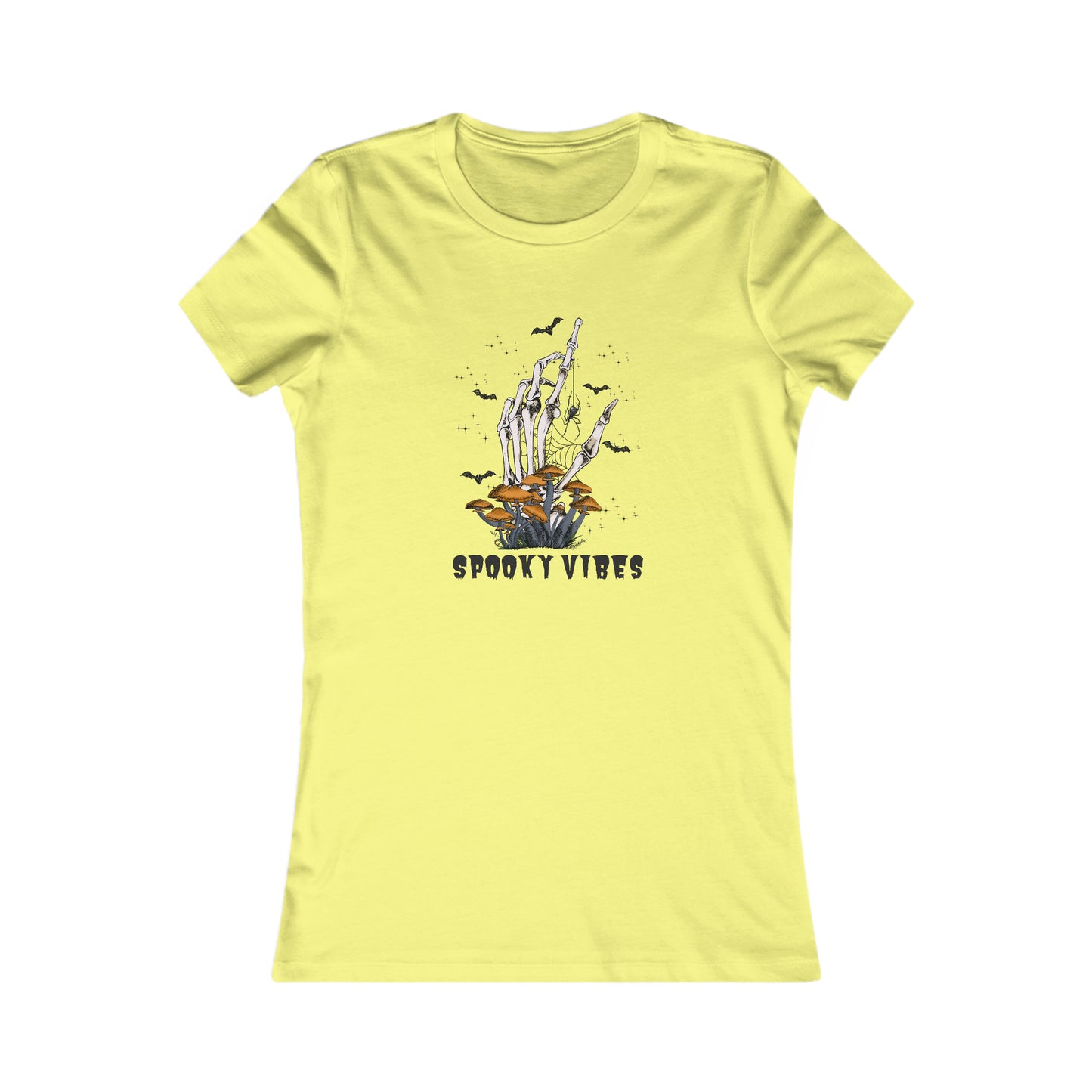 Women's Favorite Tee Spooky Vibes Hand