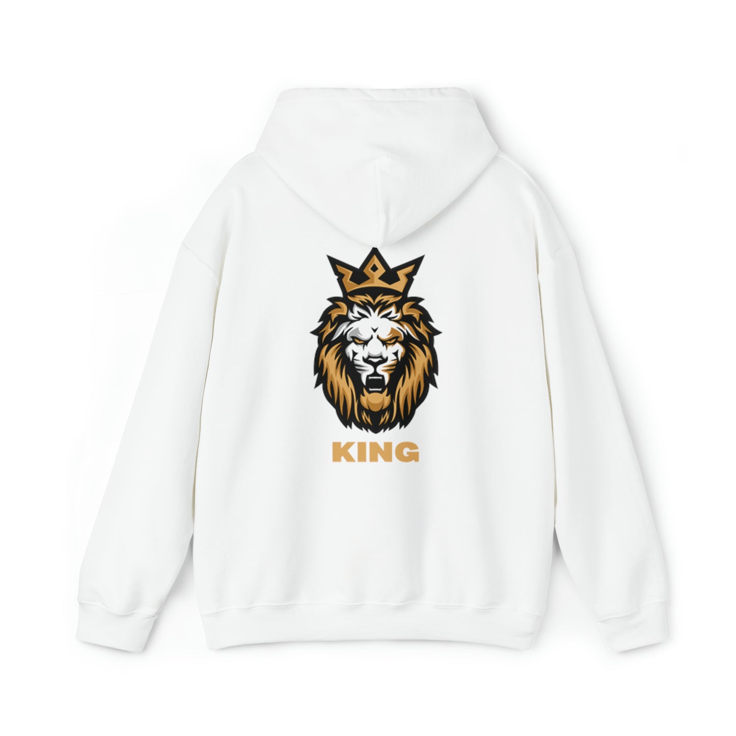 Mens Heavy Blend™ Hooded Sweatshirt King On Back w/LOGO on Front