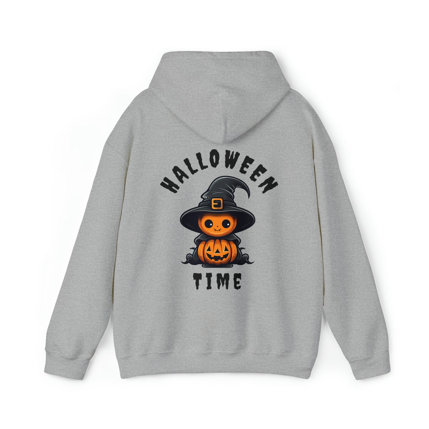 Women's Heavy Blend™ Hooded Sweatshirt - Halloween Time Back of Hoodie