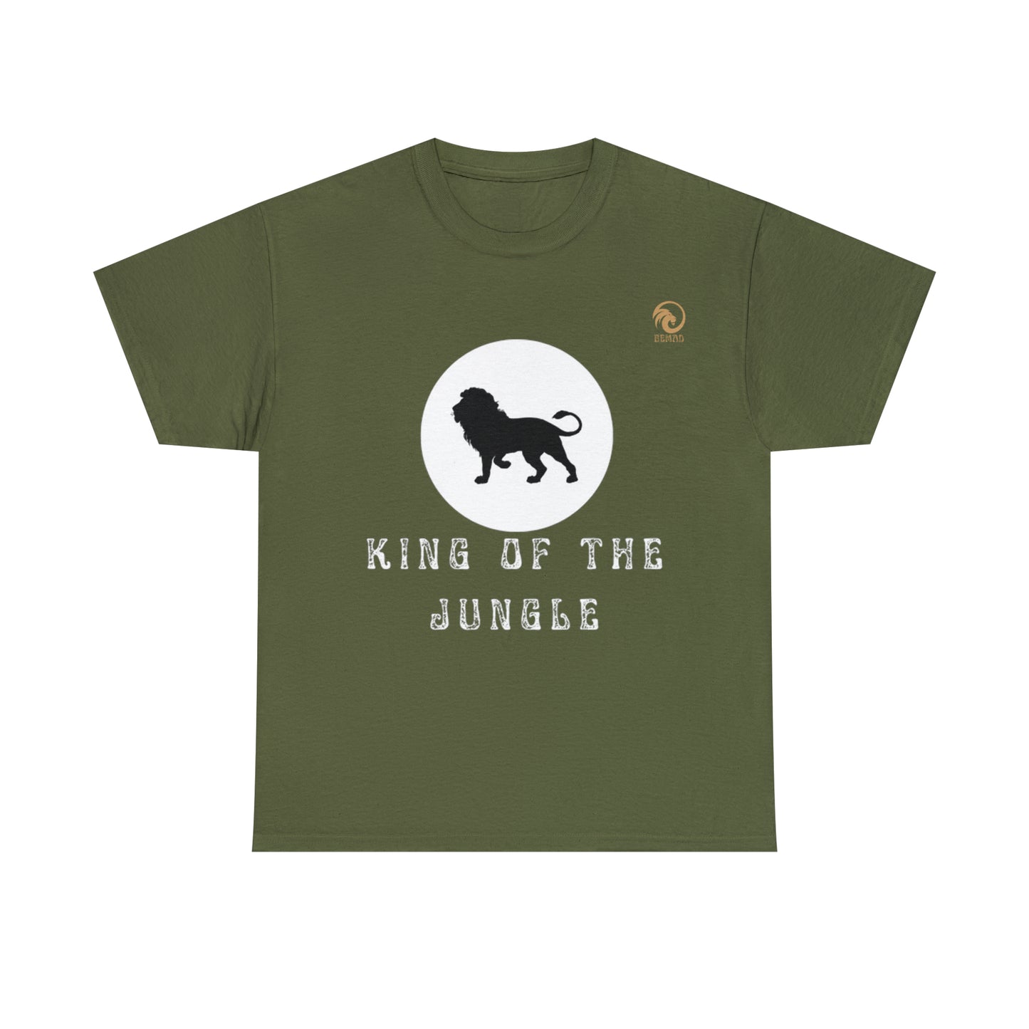 Mens Heavy Cotton Tee, King of the Jungle