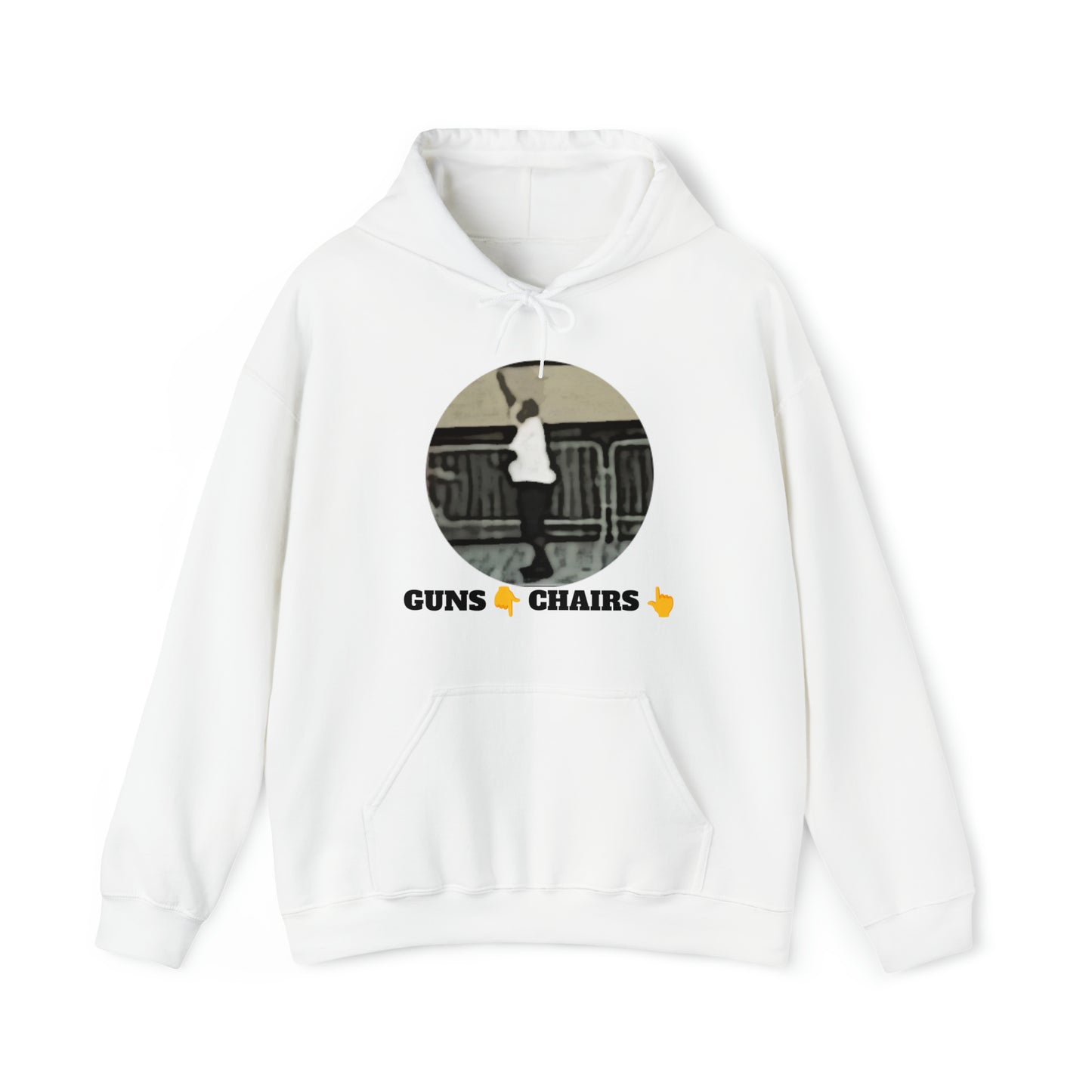 Unisex Heavy Blend™ Hooded Sweatshirt Guns Down Chairs Up TM2ARBBCIR