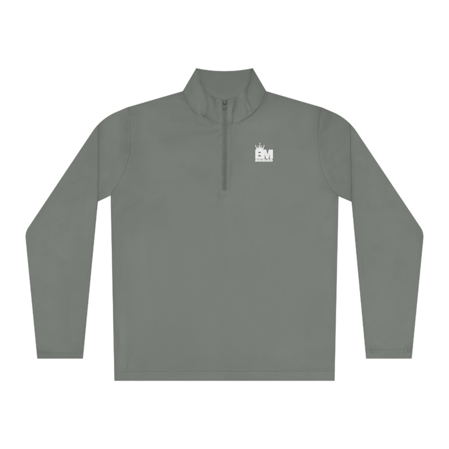 Mens Quarter-Zip Pullover BEMAD Logo